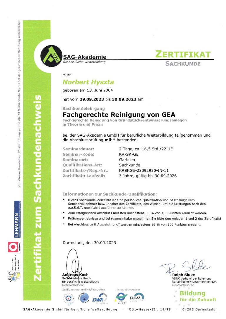 SAG-Akademie GmbH - Fachgerechte Reinigung von GEA